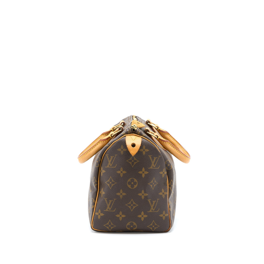 LOUIS VUITTON VINTAGE SPEEDY 25 MONOGRAM CANVAS GHW