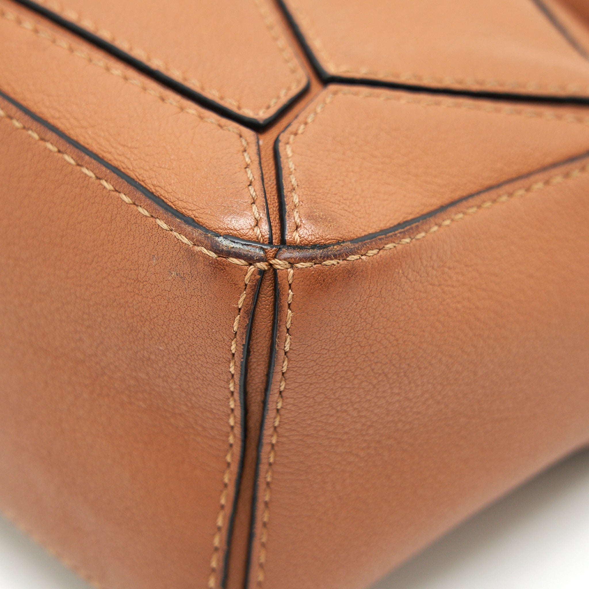 LOEWE MINI PUZZLE BAG IN TAN