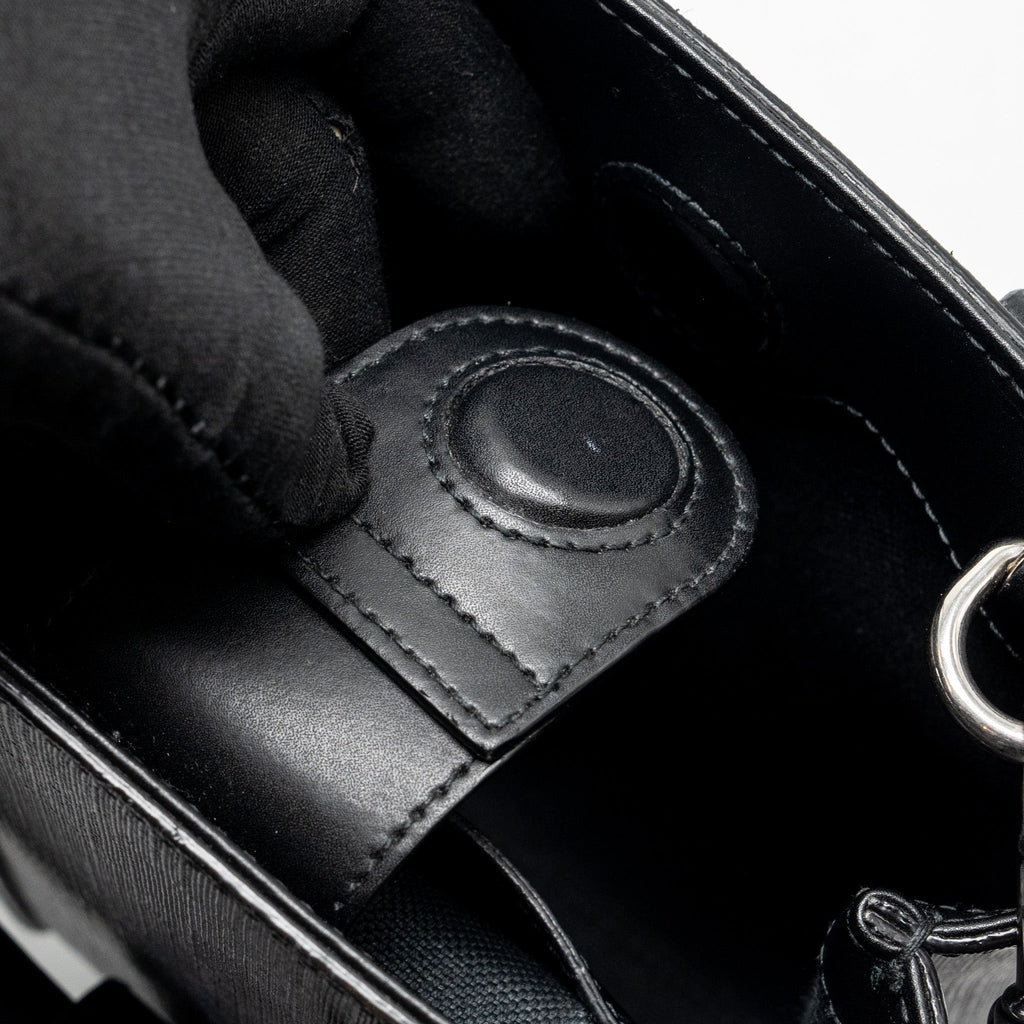 GUCCI OPHIDIA MINI TOTE BAG GG SUPREME BLACK SHW