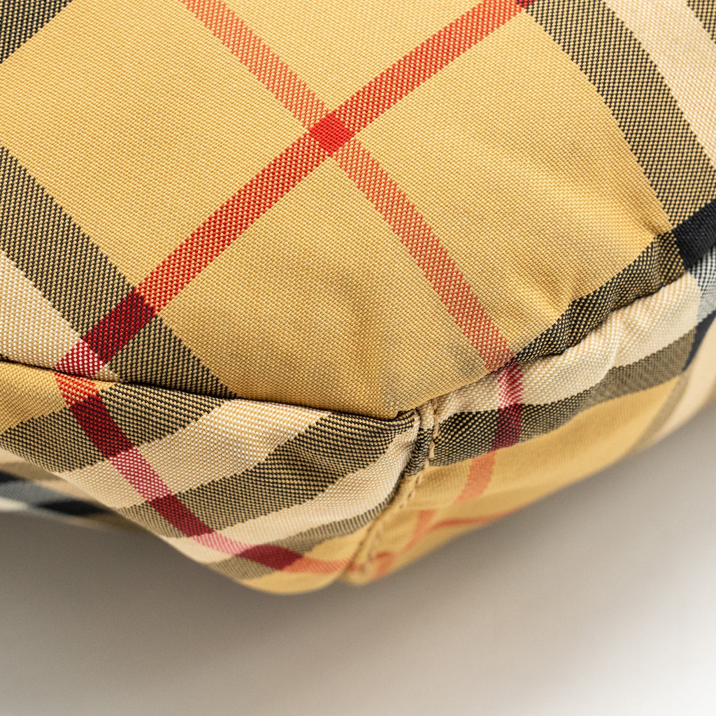 BURBERRY BELT BAG CHECK NYLON MULTICOLOUR SHW