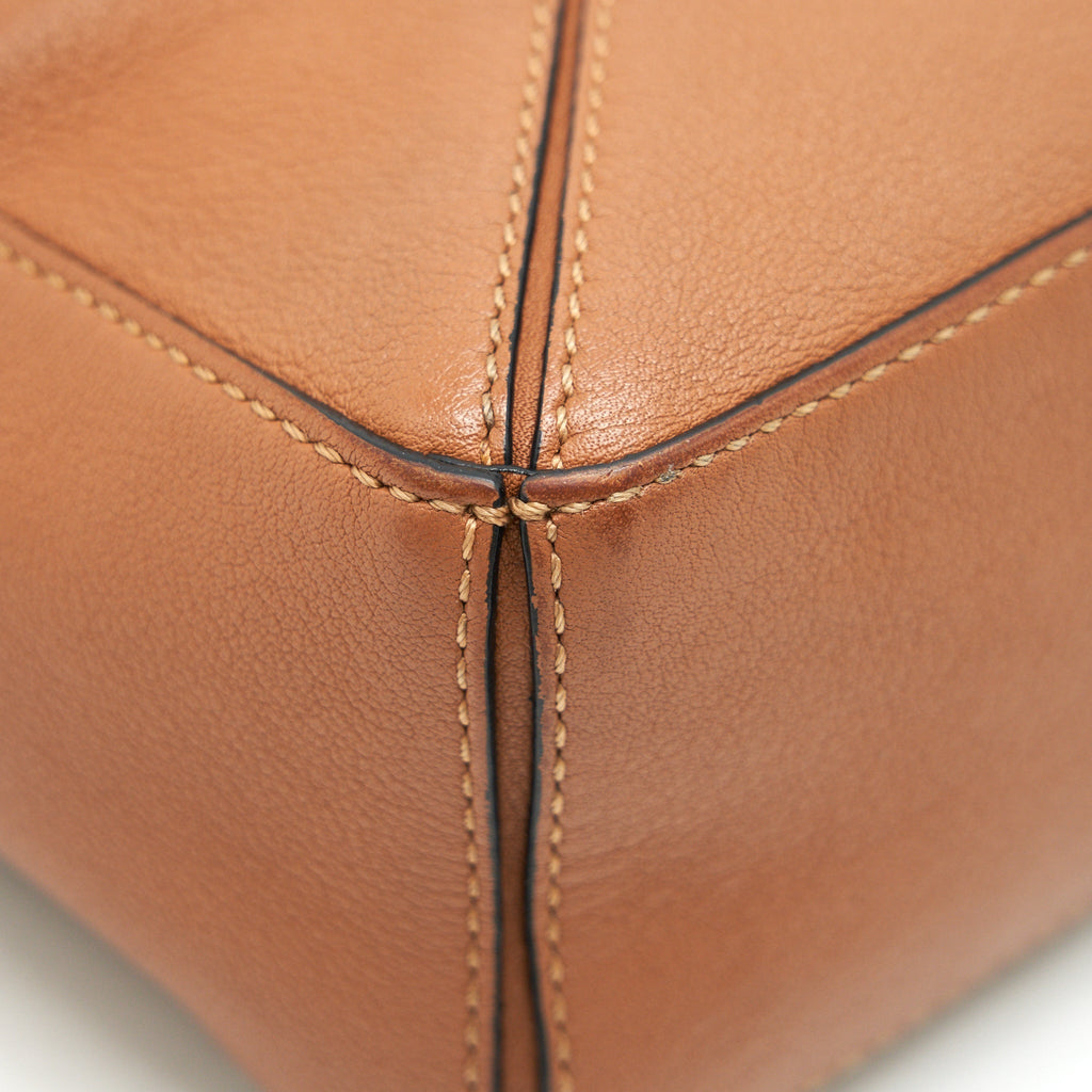 LOEWE MINI PUZZLE BAG IN TAN