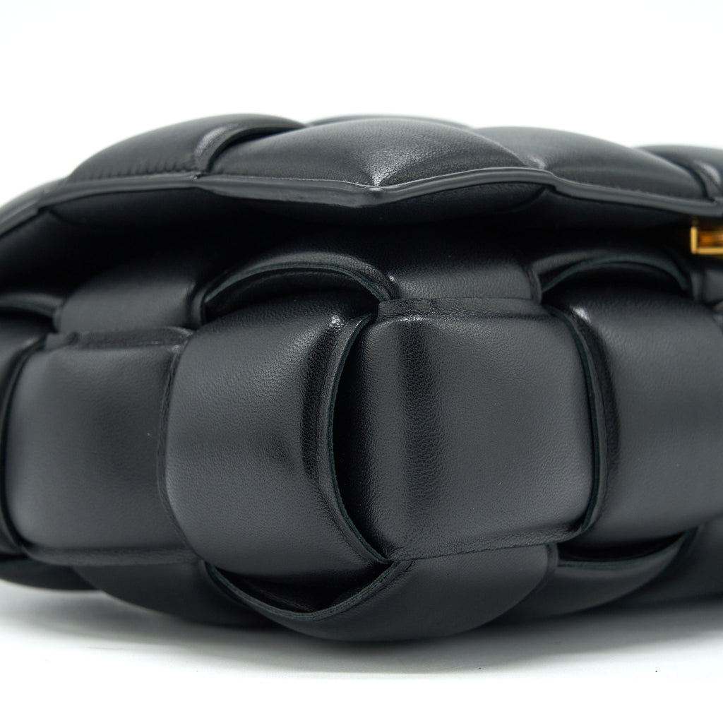 BOTTEGA VENETA PADDED CASSETTE BLACK GHW