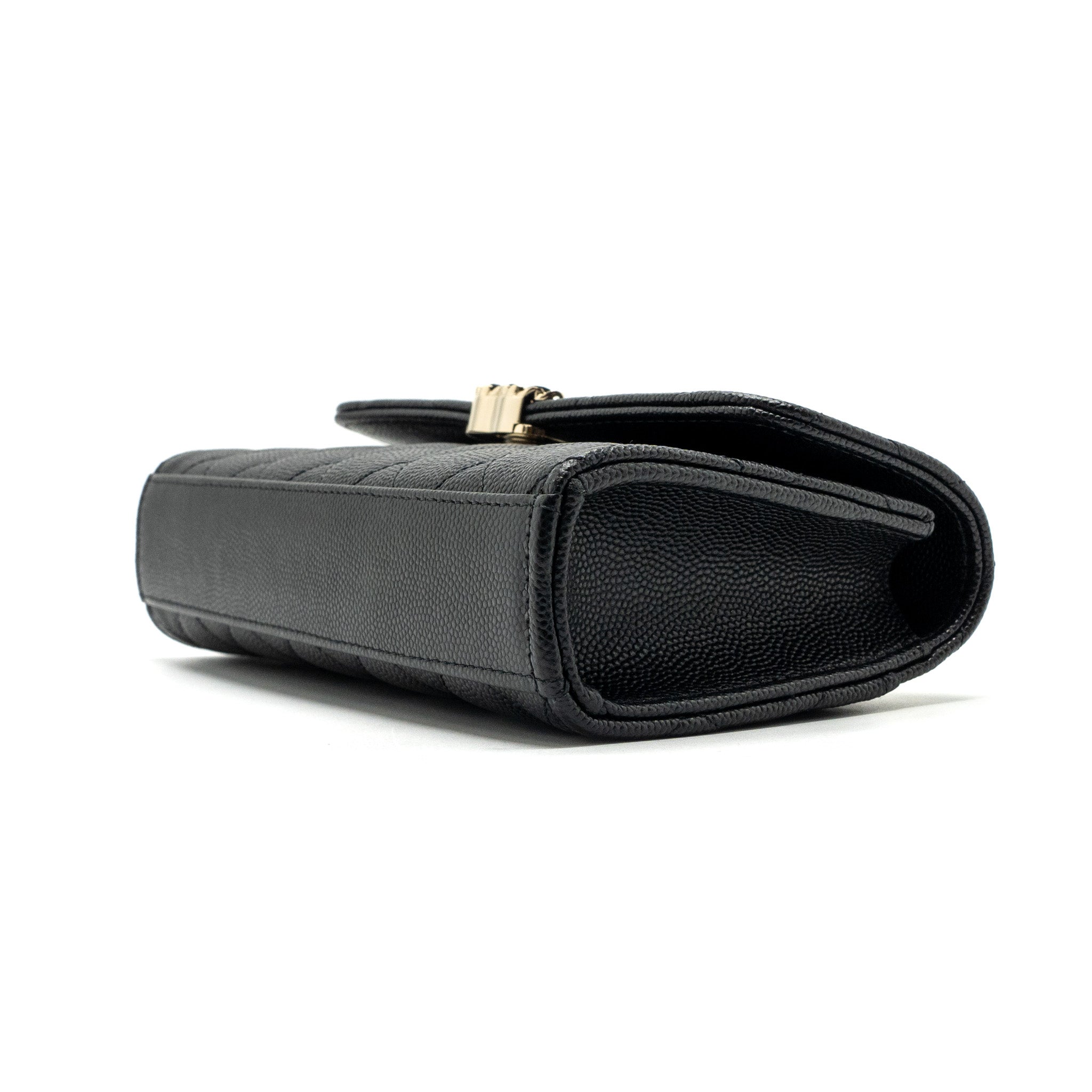 CHANEL 23P TOP HANDLE MINI FLAP BAG CAVIAR BLACK LGHW (MICROCHIP)