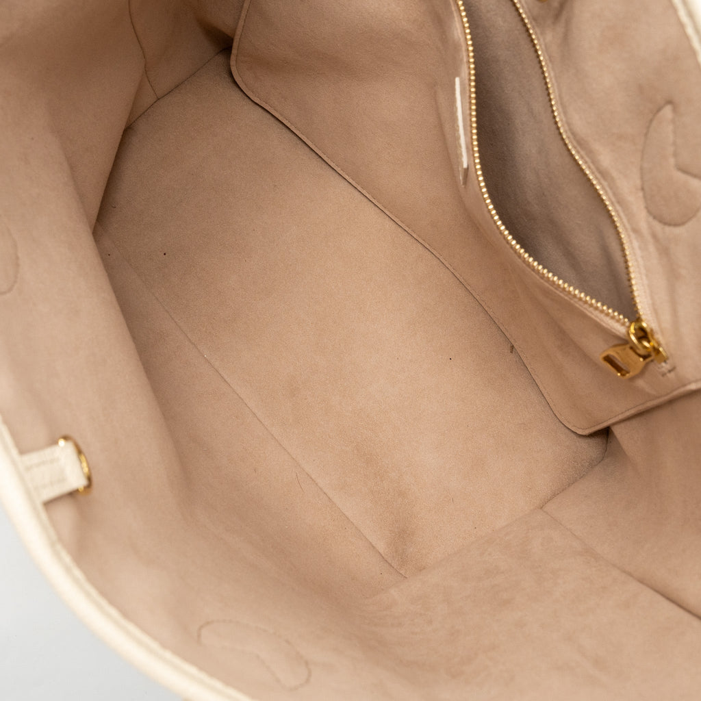 LOUIS VUITTON NEVERFULL MM MONOGRAM EMPREINTE CRÈME/ROSE TRIANON GHW(NEW VERSION)