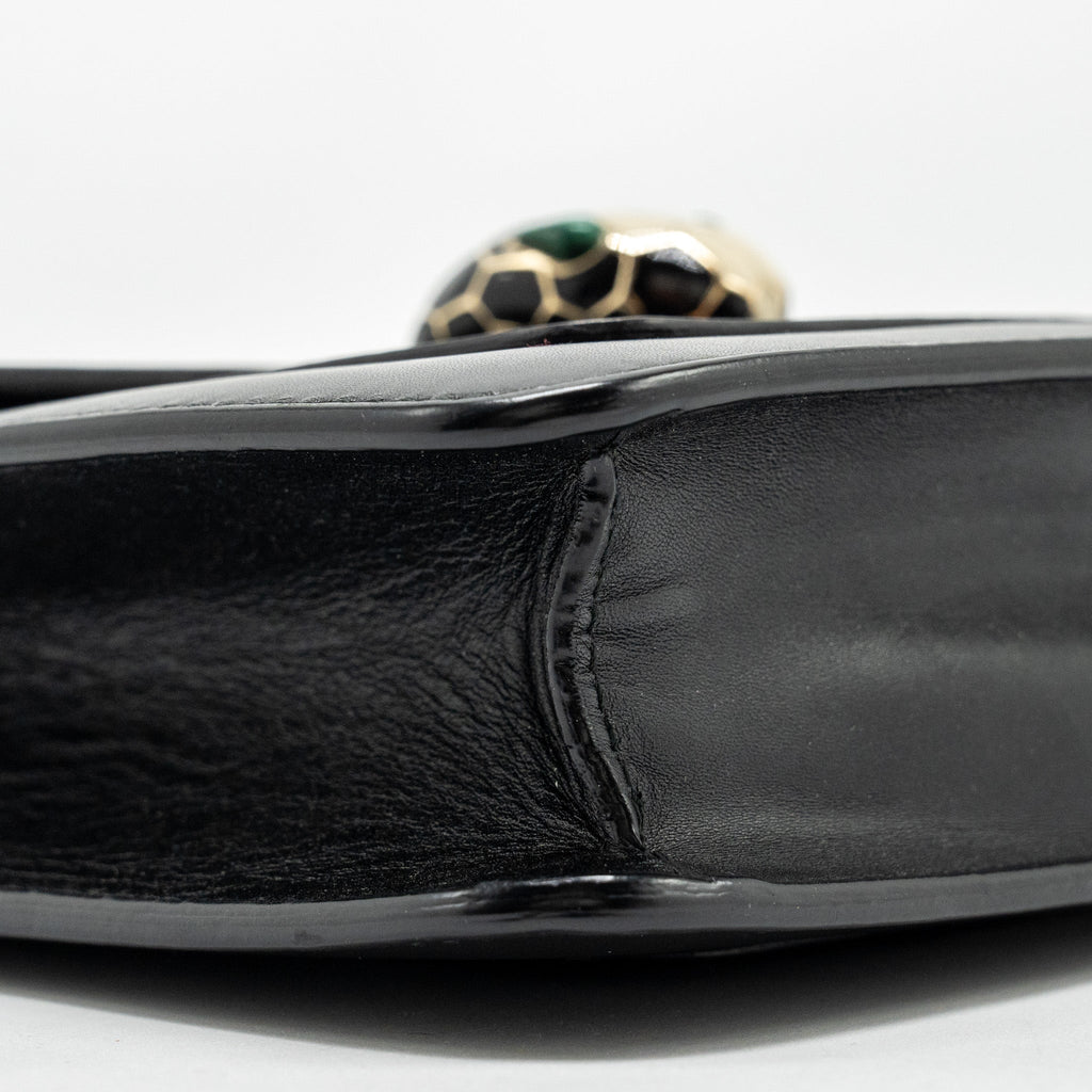 BVLGARI SERPENTI FOREVER CROSSBODY BAG CALFSKIN BLACK LGHW