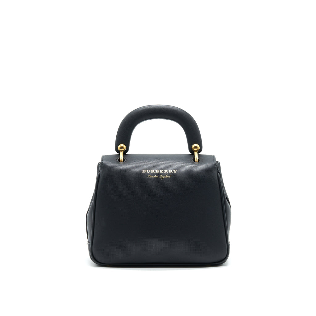 BURBERRY SMALL DK88 TOP HANDLE BAG BLACK