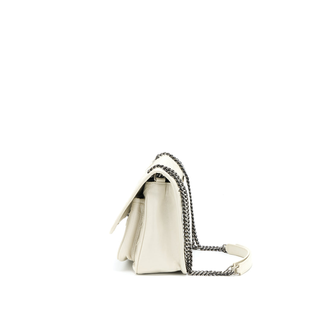SAINT LAURENT/ YSL NIKI BABY CHAIN BAG IN CRINKLED VINTAGE LEATHER