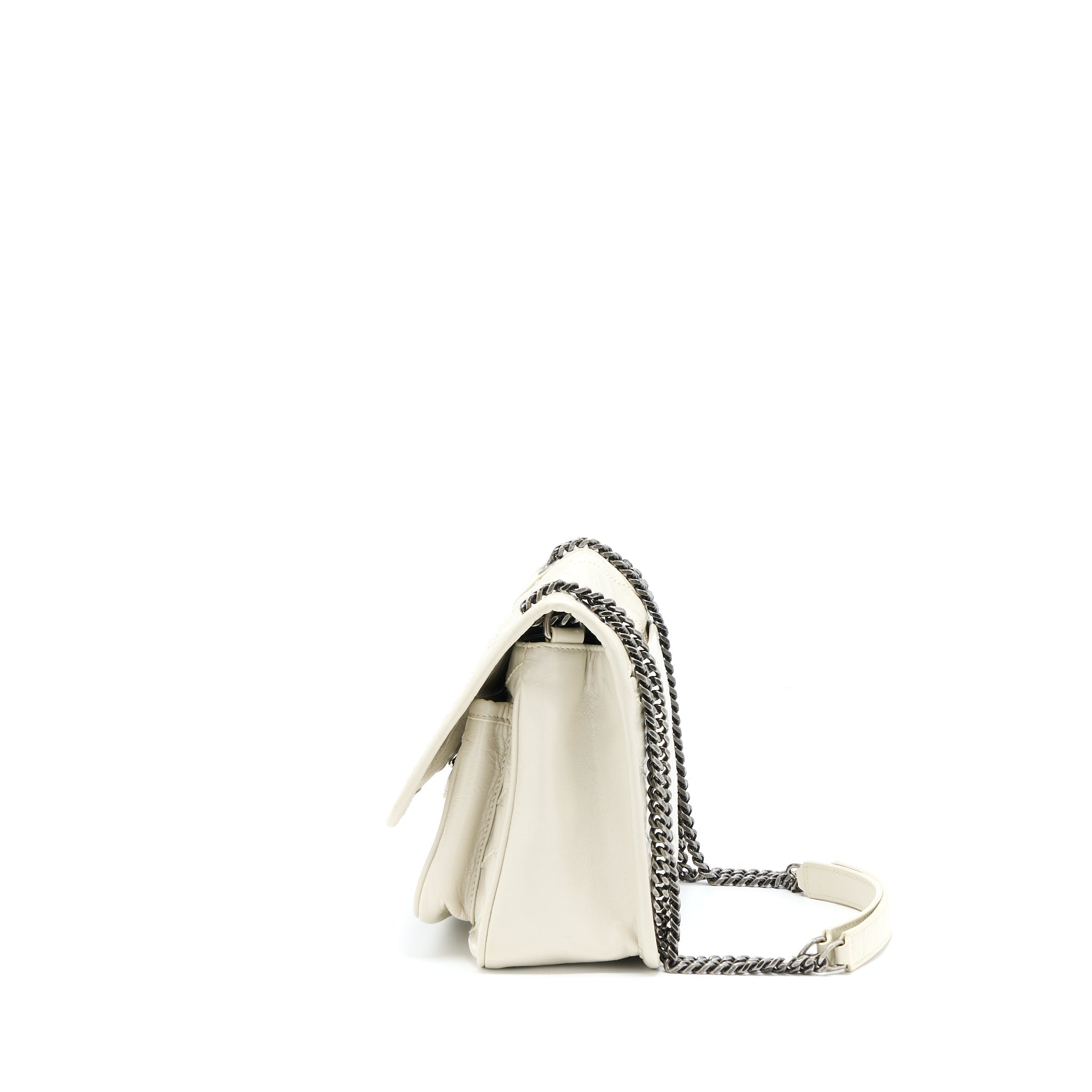 SAINT LAURENT/ YSL NIKI BABY CHAIN BAG IN CRINKLED VINTAGE LEATHER