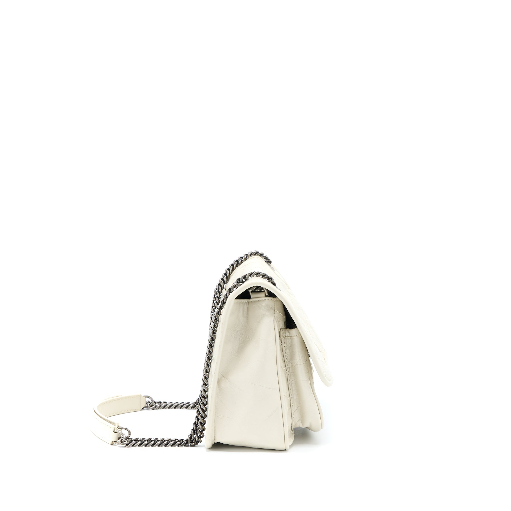 SAINT LAURENT/ YSL NIKI BABY CHAIN BAG IN CRINKLED VINTAGE LEATHER