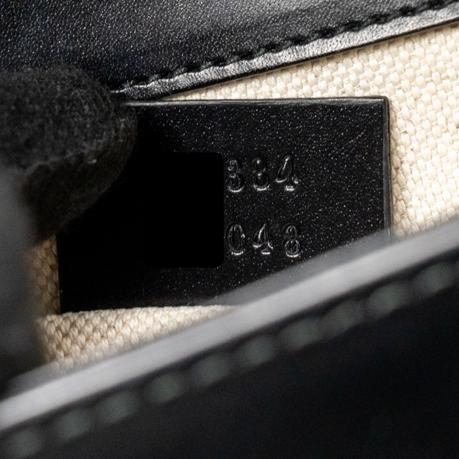 GUCCI GG MARMONT SQUARE PURSE BAG CALFSKIN BLACK GHW