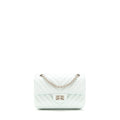 CHANEL CHEVRON MINI 2.55 REISSUE FLAP BAG CALFSKIN LIGHT BLUE SHW
