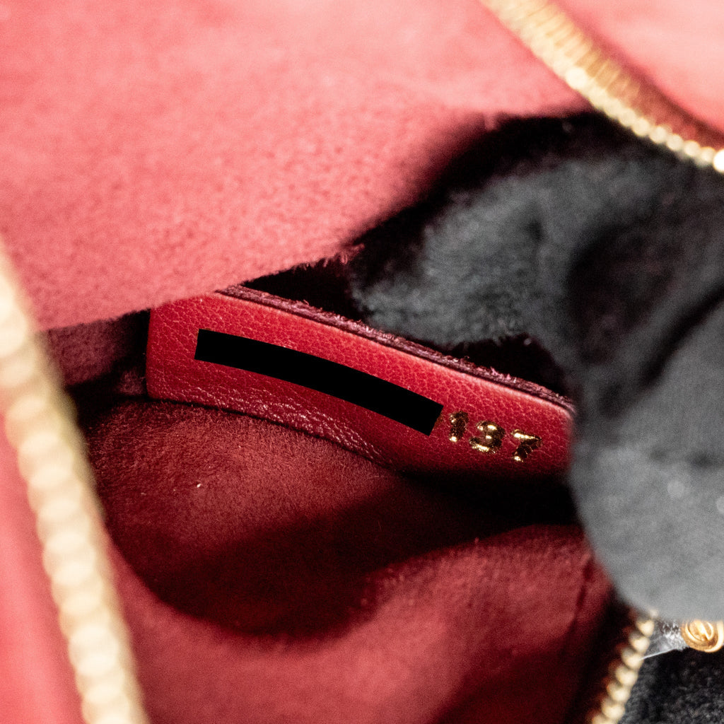 DIOR DIOREVOLUTION FLAP BAG DARK RED CALFSKIN GHW