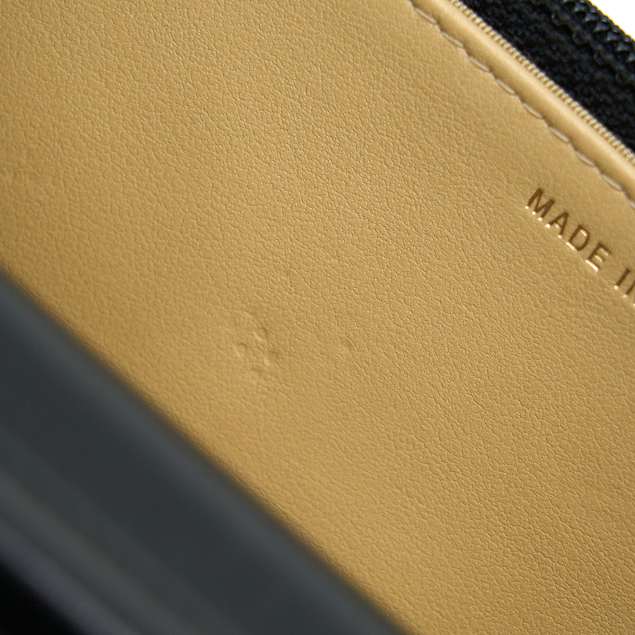 CHANEL VELVET PEARL CRUSH WALLET ON CHAIN BLACK LGHW