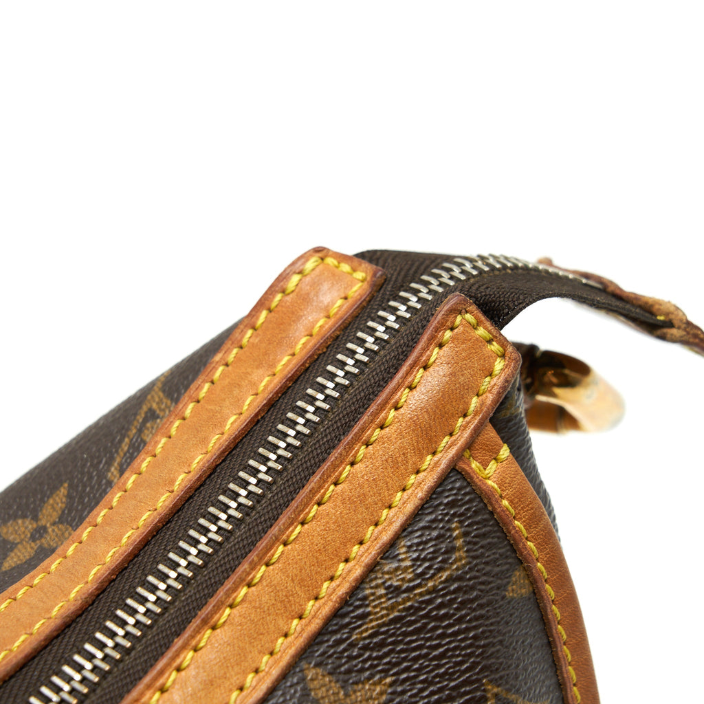 LOUIS VUITTON VINTAGE LARGE SHOULDER BAG MONOGRAM CANVAS GHW