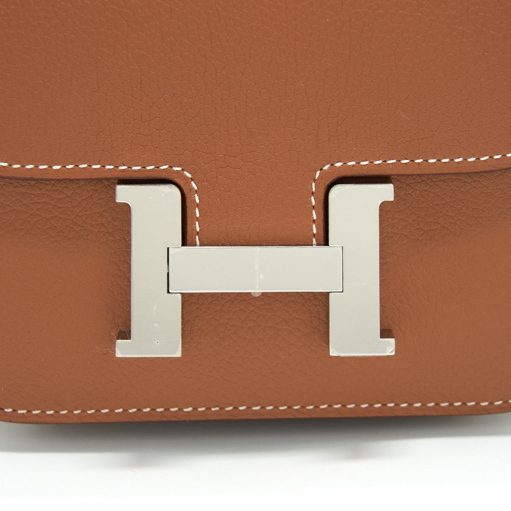 HERMES CONSTANCE SLIM EVERCOLOR GOLD SHW