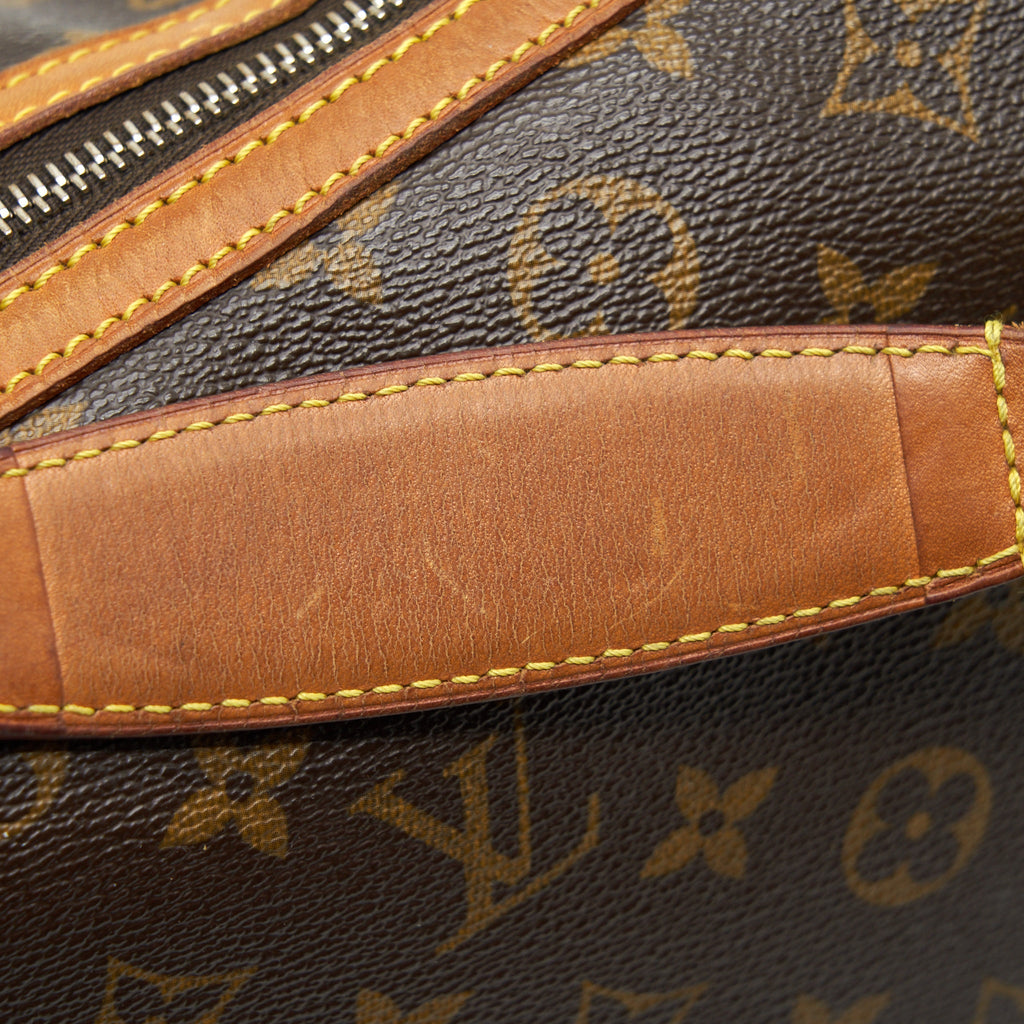 LOUIS VUITTON VINTAGE LARGE SHOULDER BAG MONOGRAM CANVAS GHW