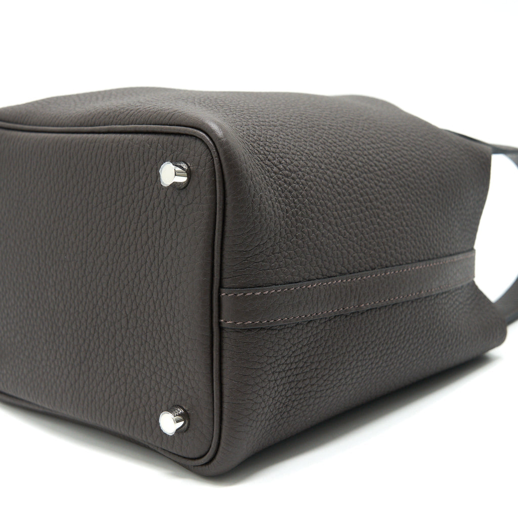 HERMES PICOTIN 18 LOCK BAG EBENE SHW