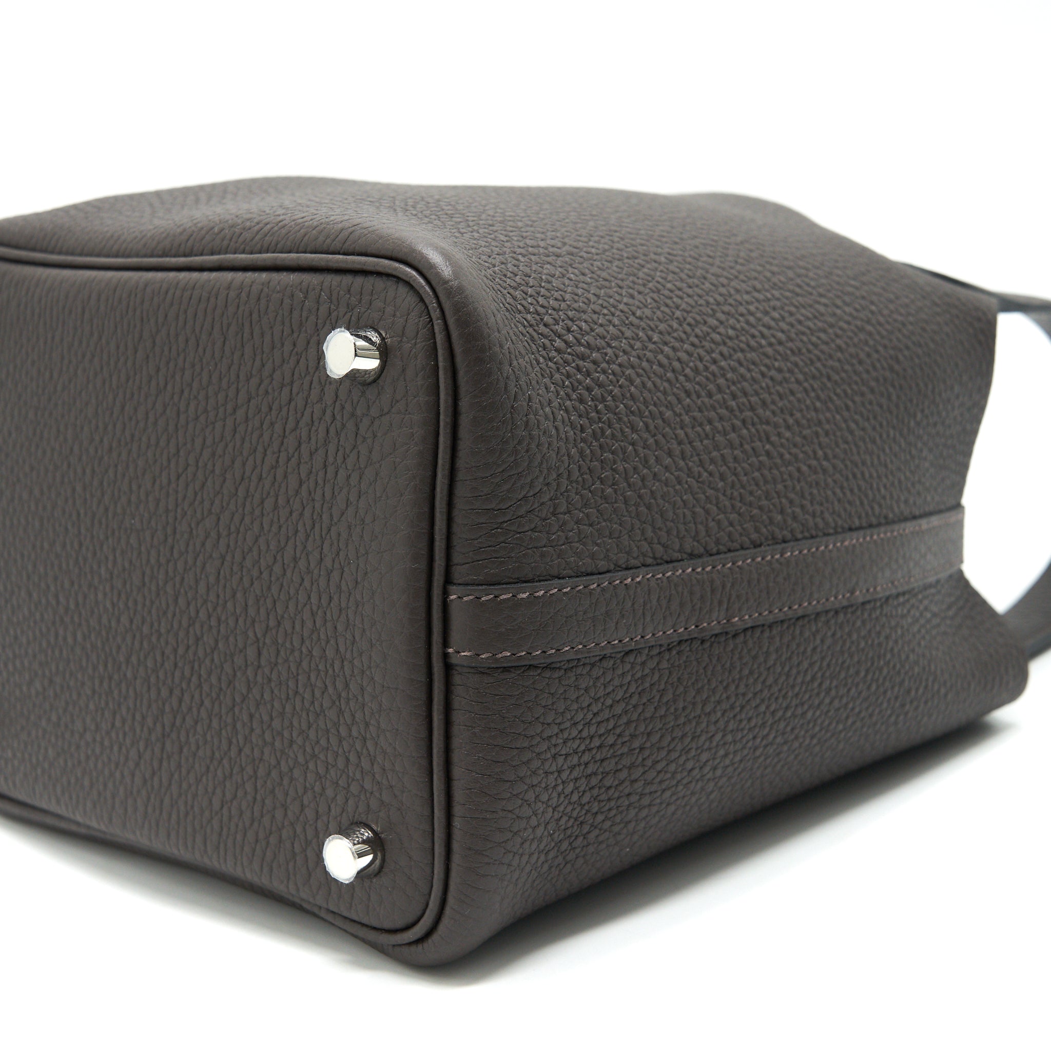 HERMES PICOTIN 18 LOCK BAG EBENE SHW