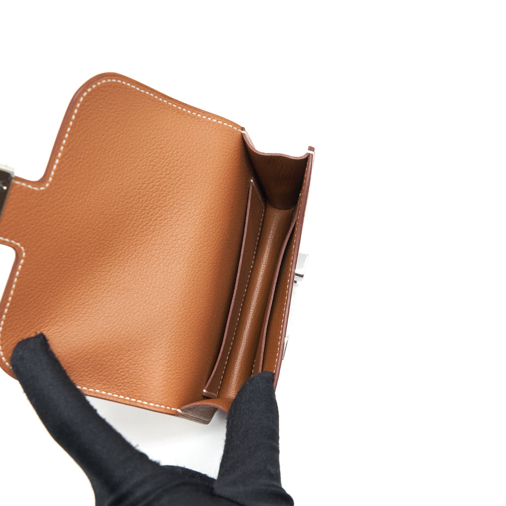 HERMES CONSTANCE SLIM EVERCOLOR GOLD SHW