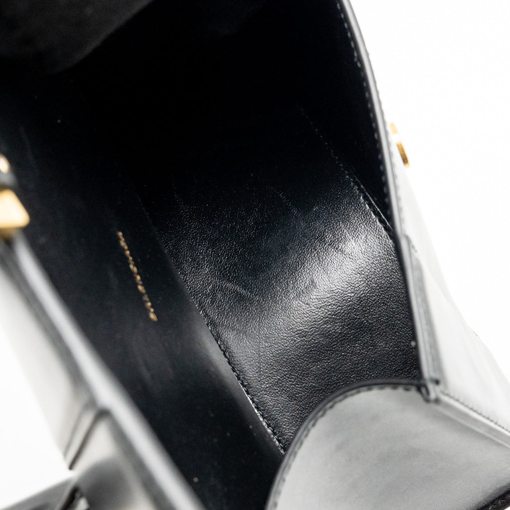 BALENCIAGA HOURGLASS BAG XS CALFSKIN BLACK GHW