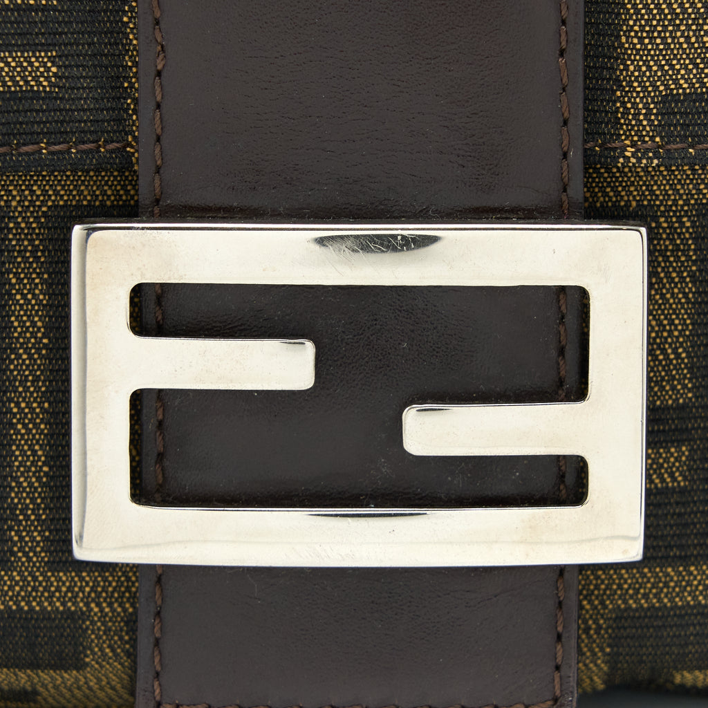 FENDI VINTAGE BAGUETTE SHOUDER BAG FF JACQIARD SHW