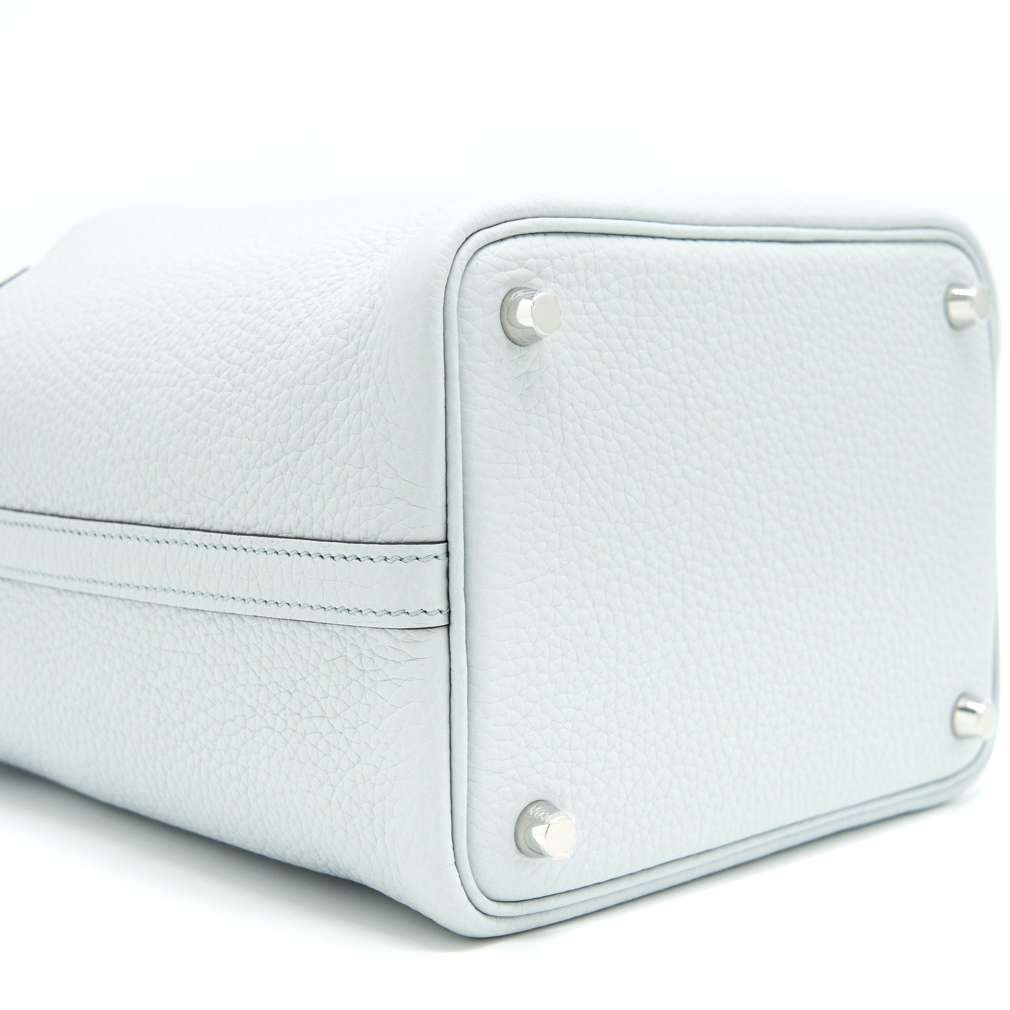 HERMES PICOTIN 18 LOCK BAG BLUE PALE SHW