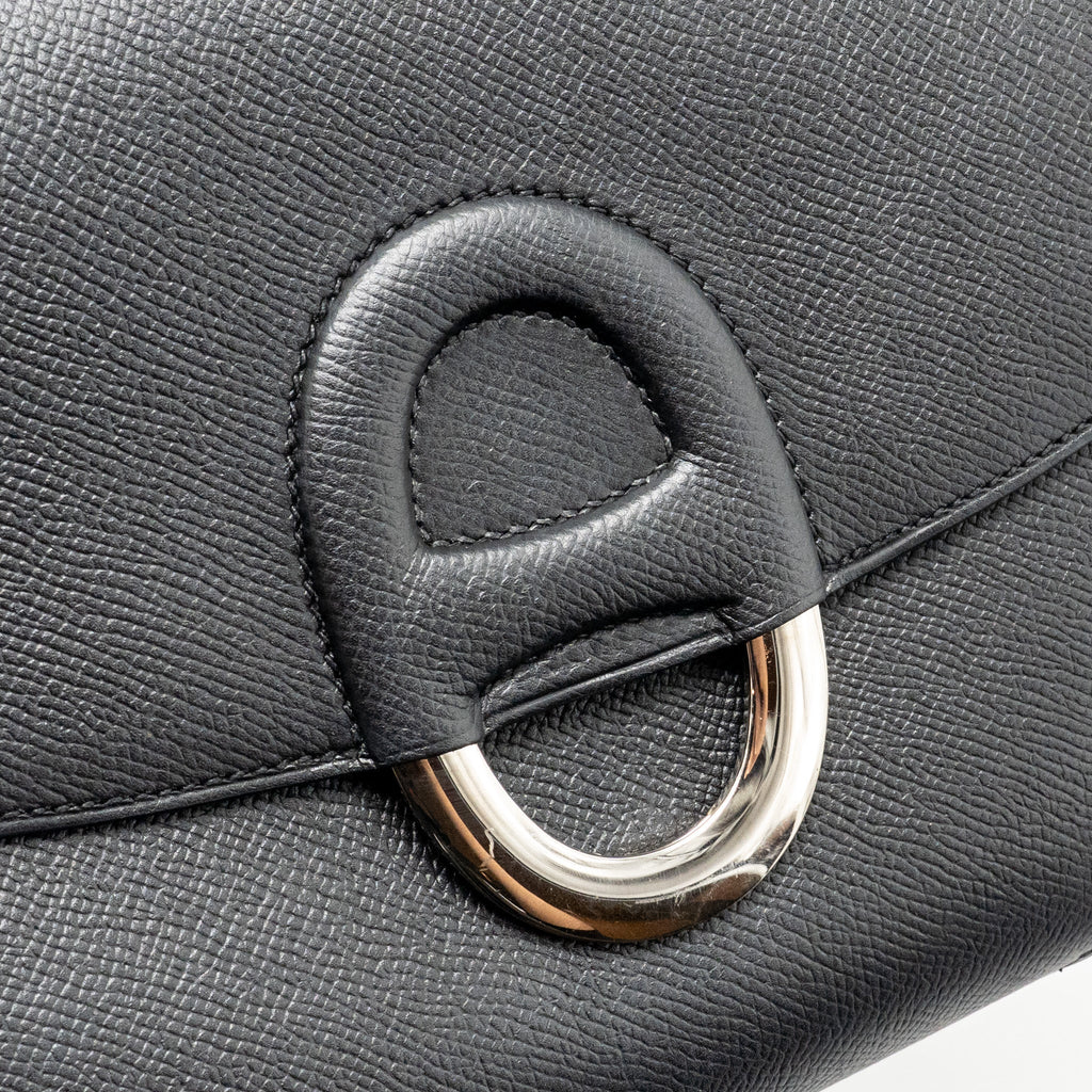 HERMES CHERCHE-MIDI SHOULDER BAG EPSOM BLACK SHW