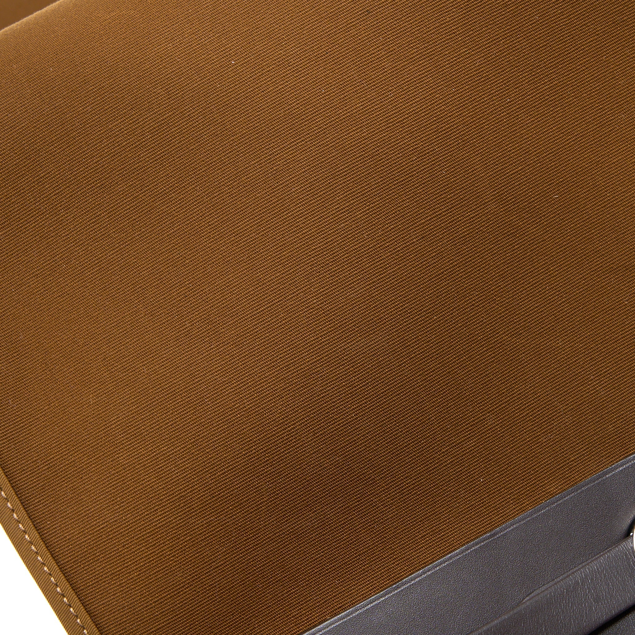 HERMES HERBAG 31 ZIP BAG CANVAS/HUNTER ALEZAN/EBENE SHW