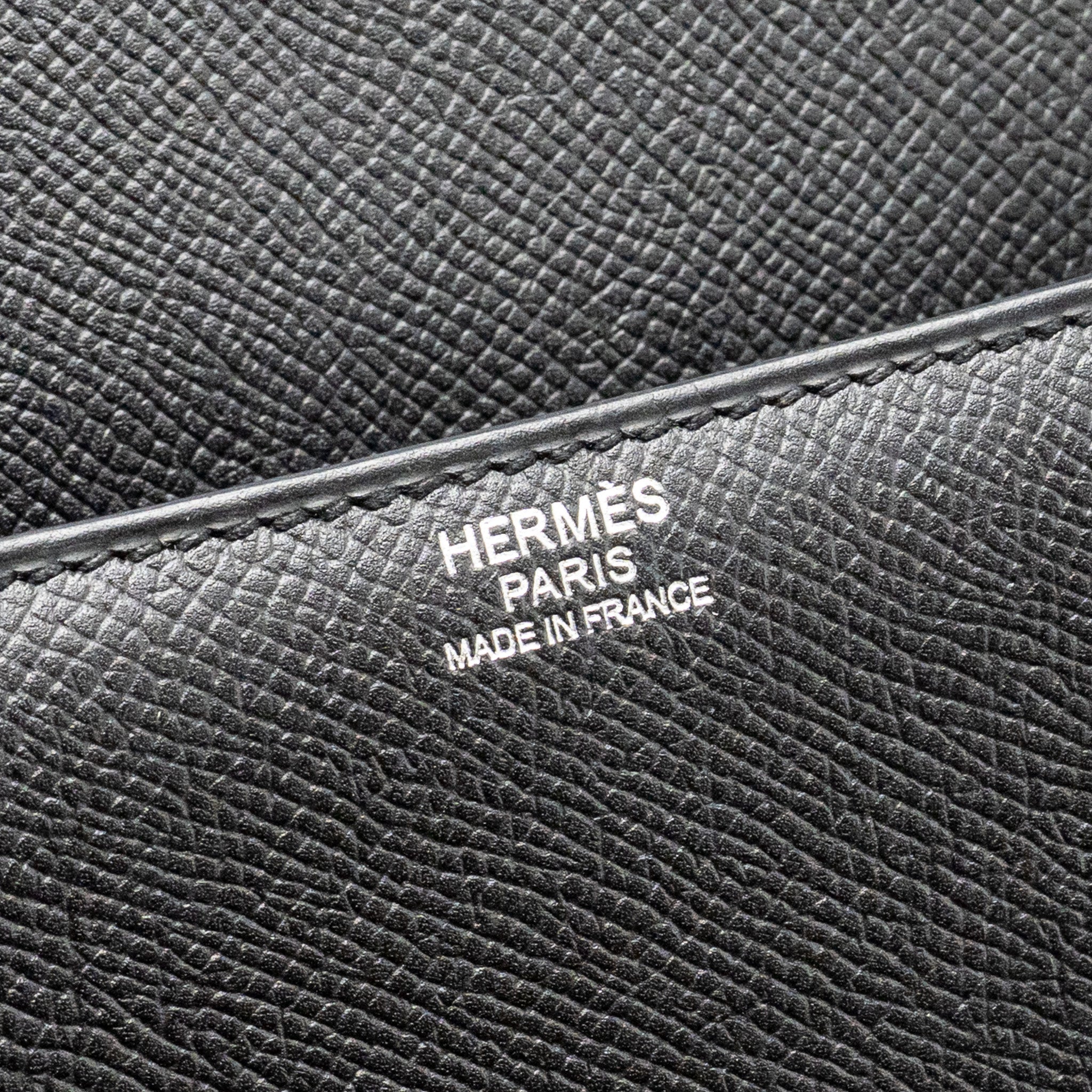 HERMES CHERCHE-MIDI SHOULDER BAG EPSOM BLACK SHW