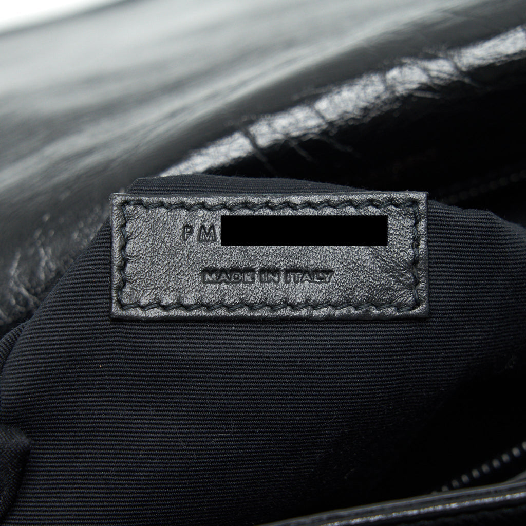 SAINT LAURENT NIKI LARGE BAG IN BLACK AND BLACK HARDWARE