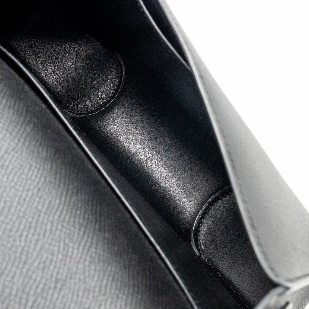 HERMES CHERCHE-MIDI SHOULDER BAG EPSOM BLACK SHW