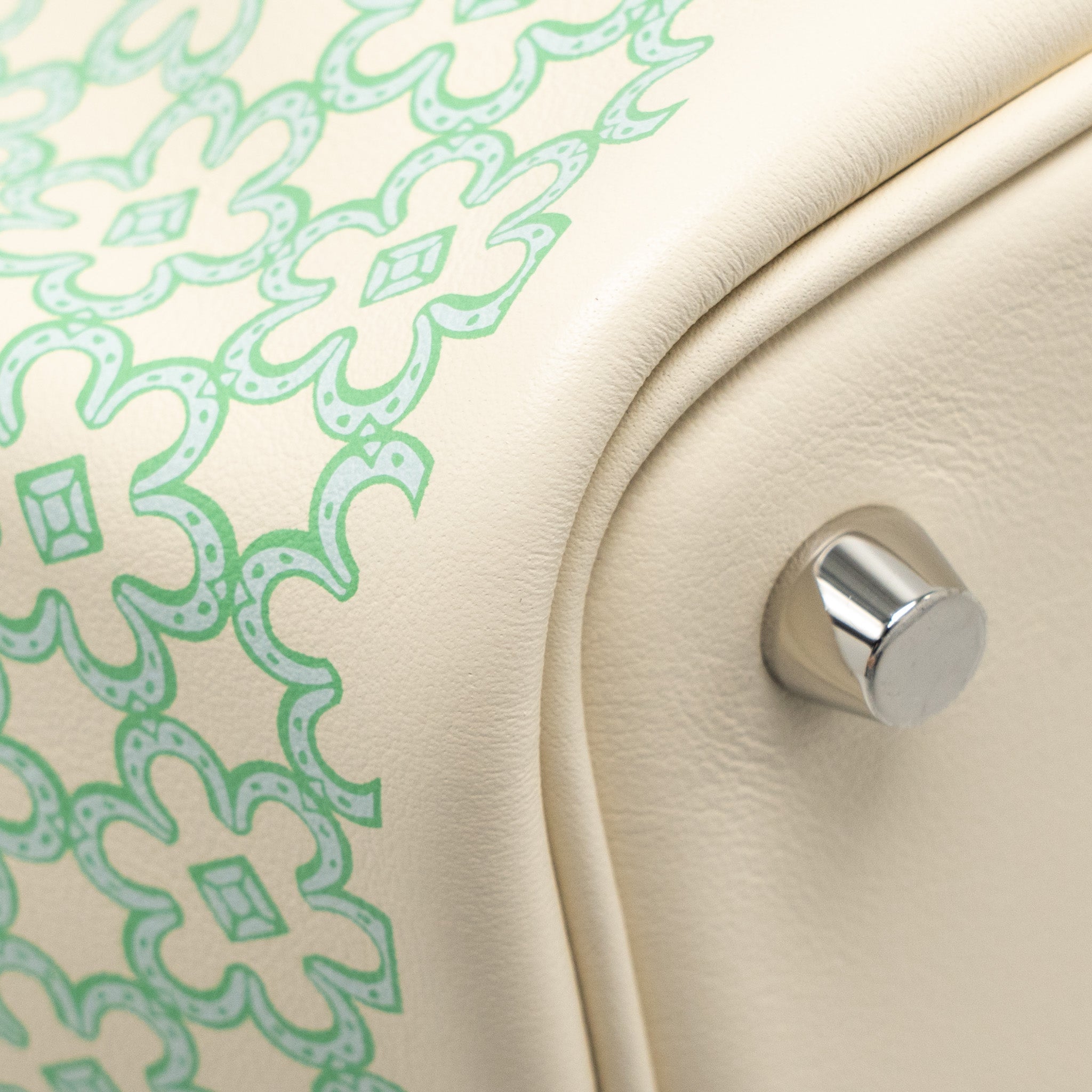 HERMES LUCKY DAISY PICOTIN 18 LOCK BAG SWIFT NATA/VERT/BLANC SHW