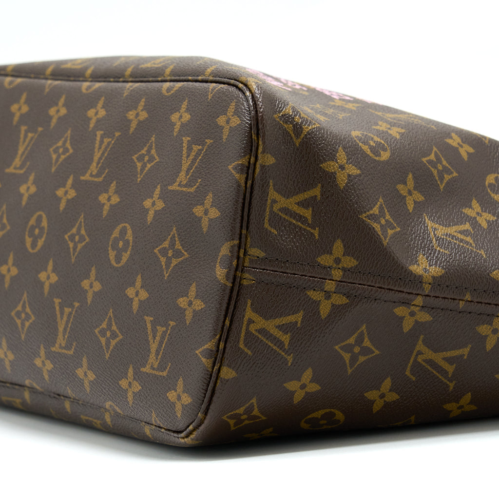 LOUIS VUITTON NEVERFULL MM SYDNEY LIMITED EDITION MONOGRAM CANVAS/PINK GHW
