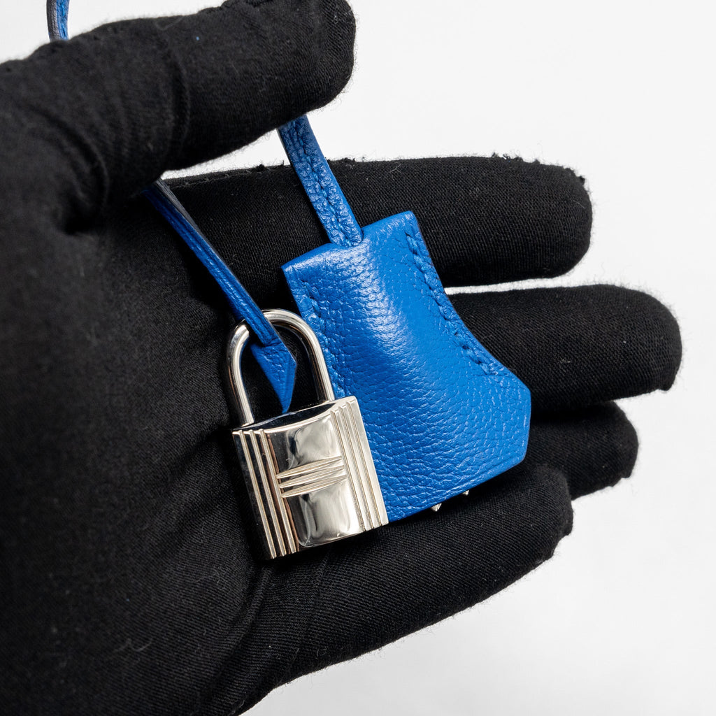 HERMES BIRKIN 25 TAURILLON NOVELLO I7 BLUE ZELLIGE SHW