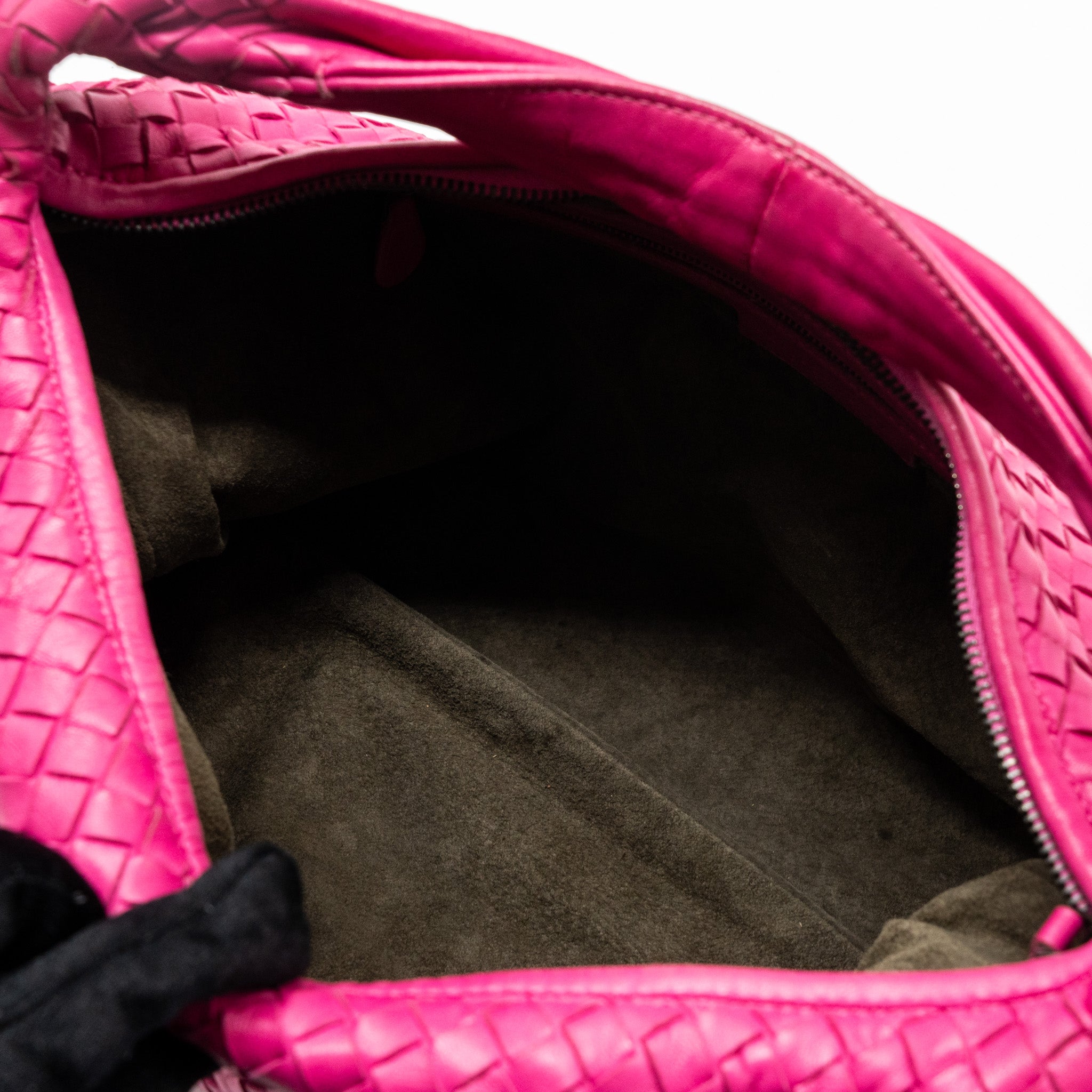 BOTTEGA VENETA INTRECCIATO LARGE SHOULDER BAG NAPPA PINK SHW