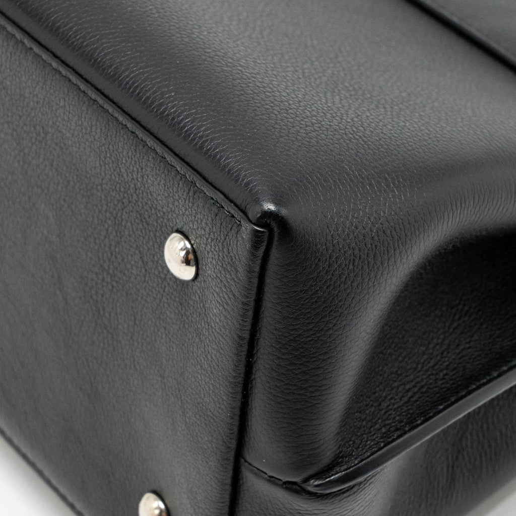 LOUIS VUITTON LOCKME EVER MM GRAINED CALFSKIN BLACK SHW