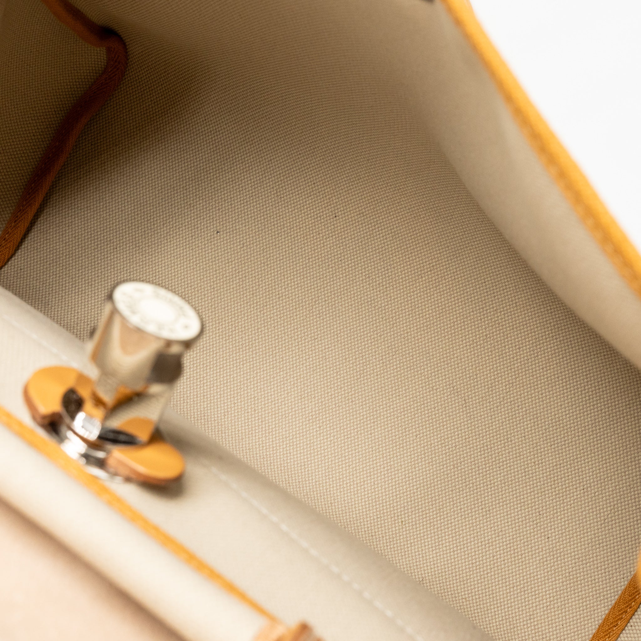 HERMES HERBAG 31 ZIP BAG CANVAS/HUNTER LEATHER BETON/NATA SHW