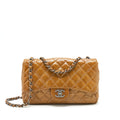 CHANEL SEASONAL FLAP BAG CARAMEL SHW