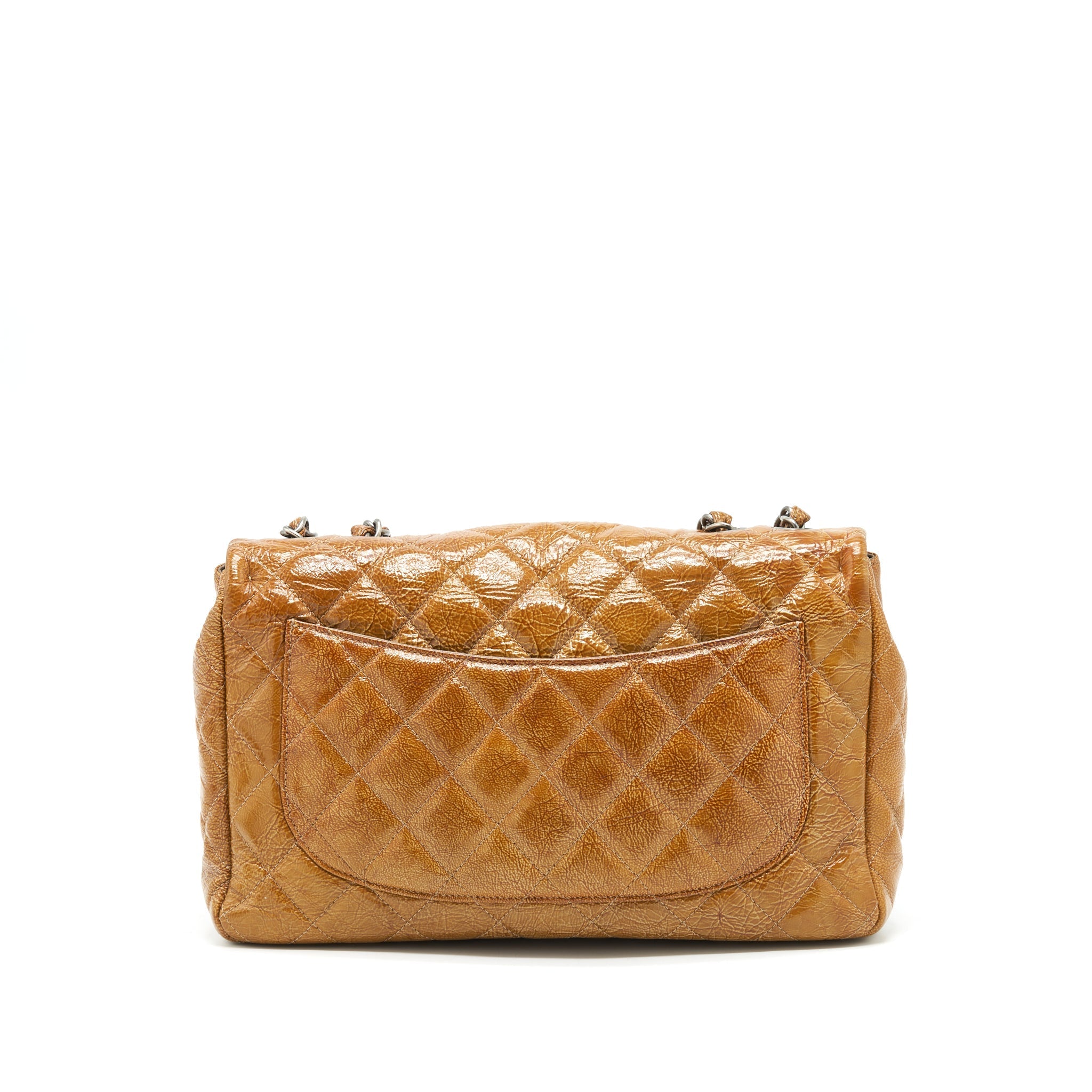CHANEL SEASONAL FLAP BAG CARAMEL SHW