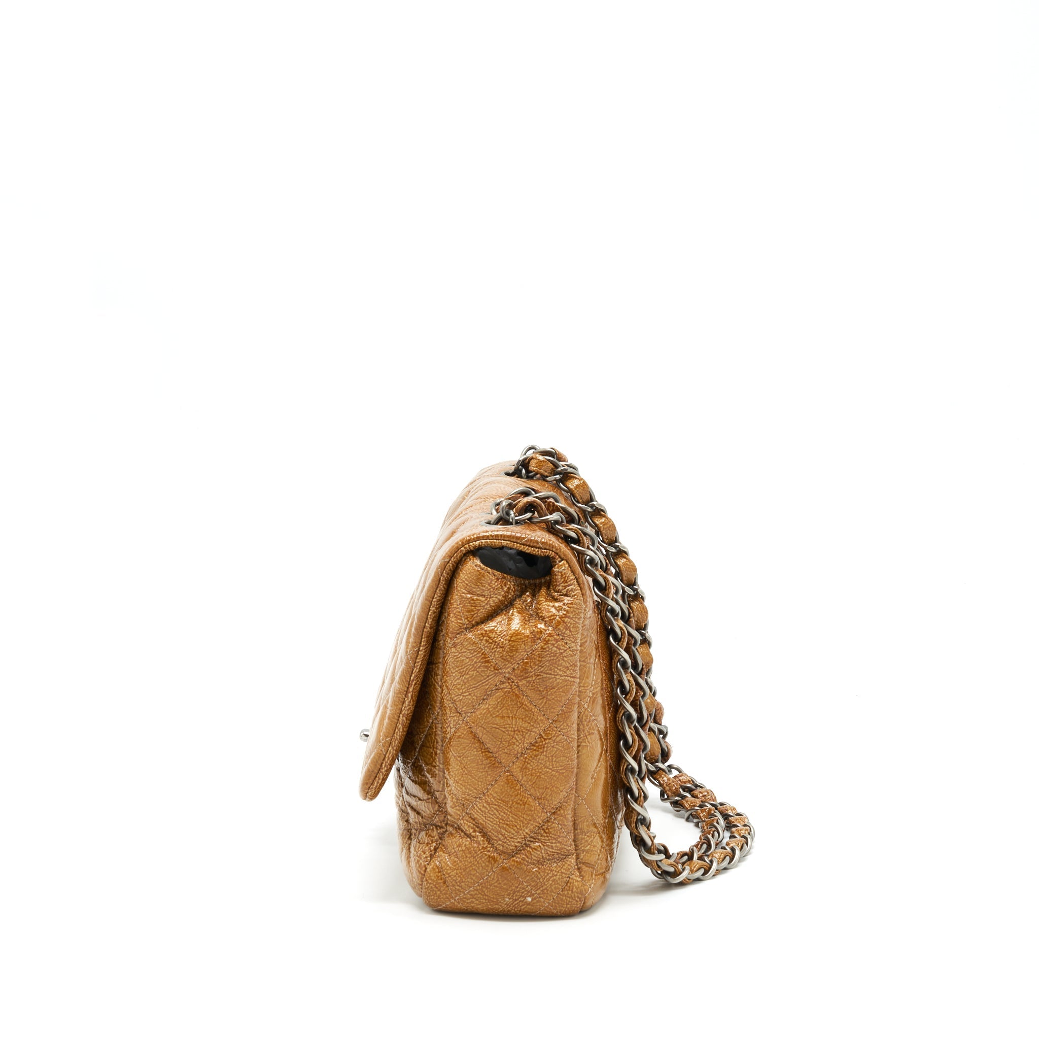 CHANEL SEASONAL FLAP BAG CARAMEL SHW