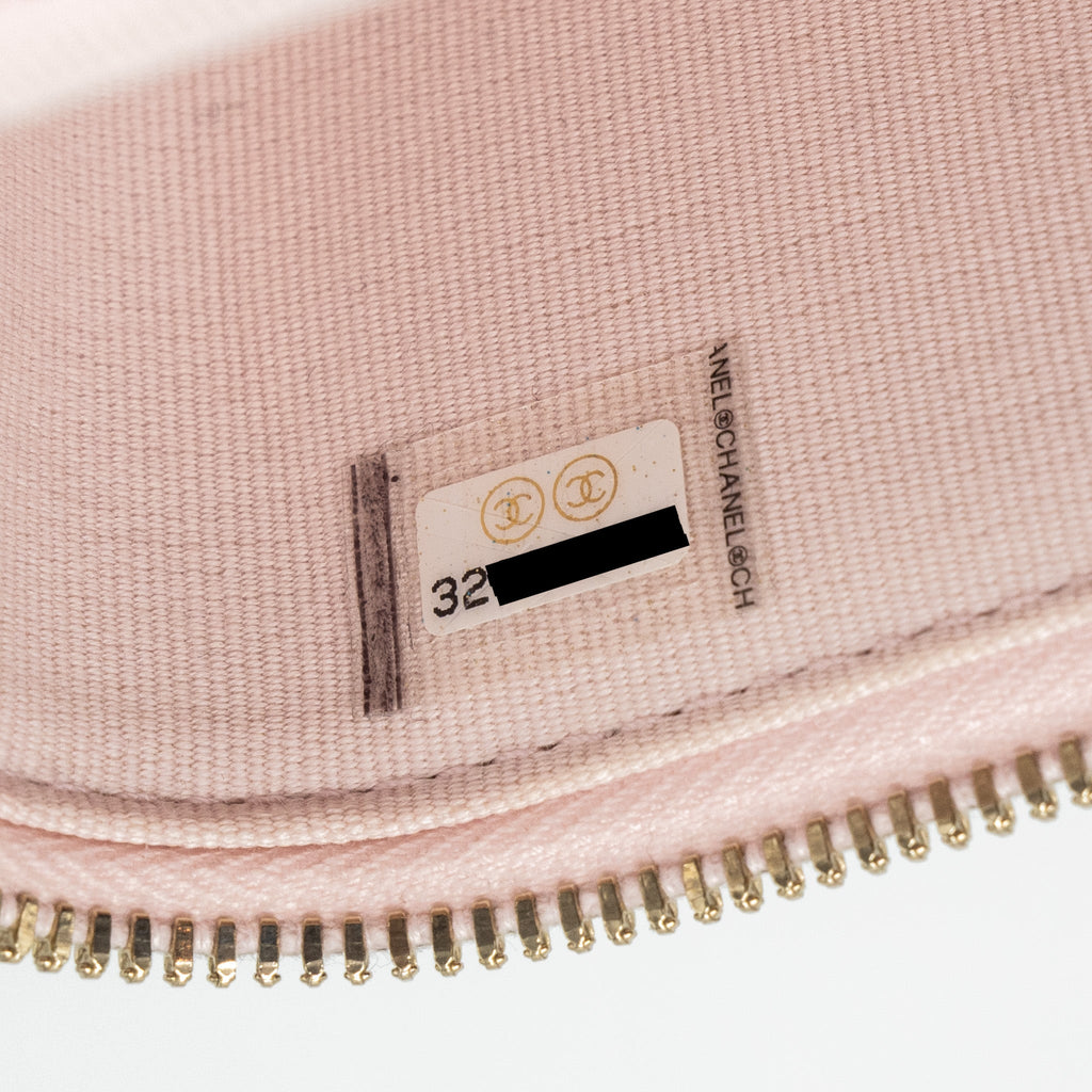 CHANEL MINI VANITY WITH GIANT CHAIN LAMBSKIN LIGHT PINK LGHW