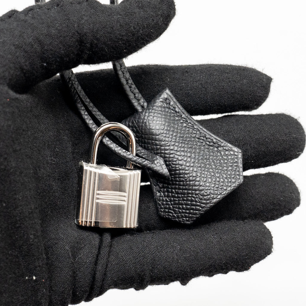 HERMES KELLY 25 EPSOM BLACK SHW