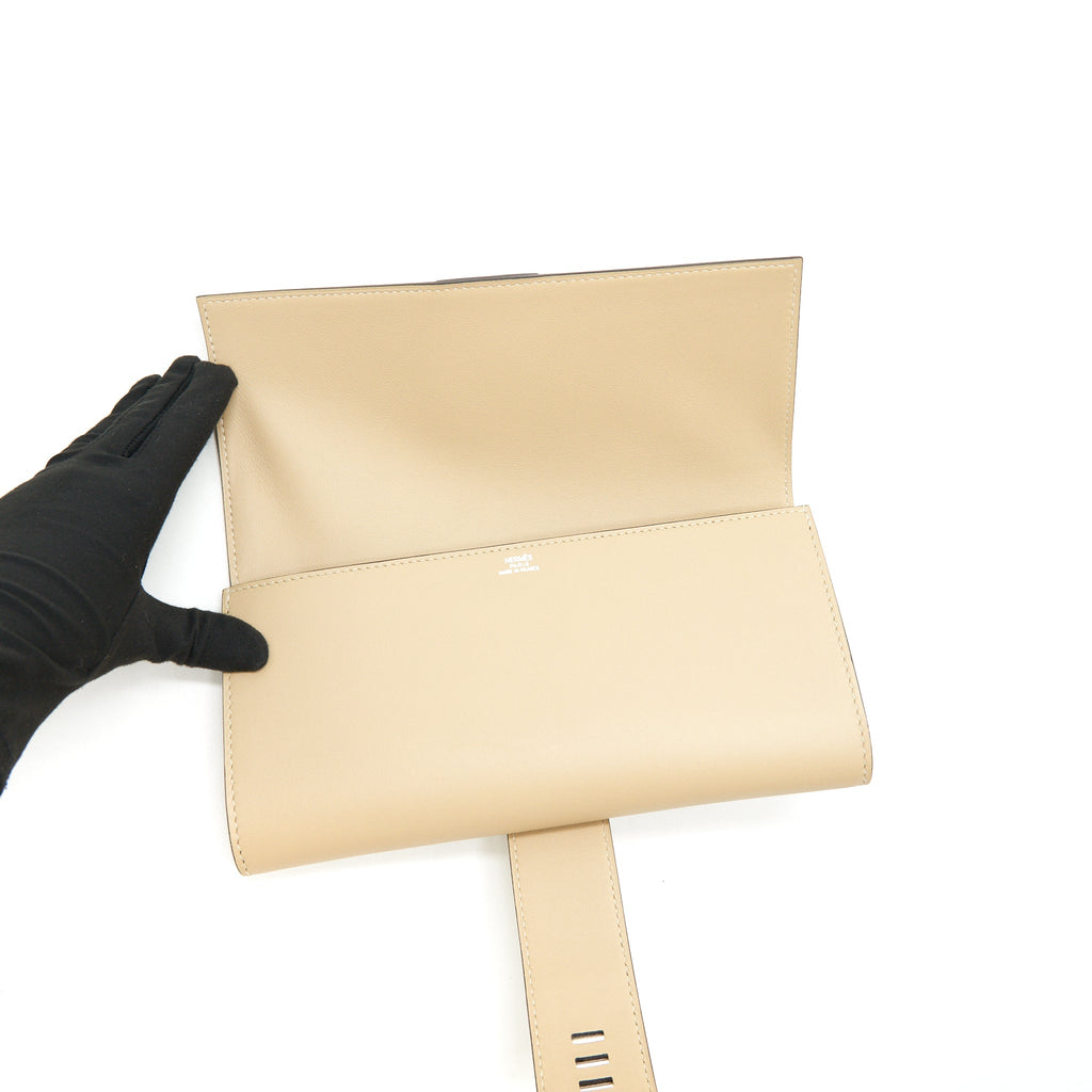 HERMES POCHETTE MEDOR 23 SWIFT LEATHER TRENCH SHW