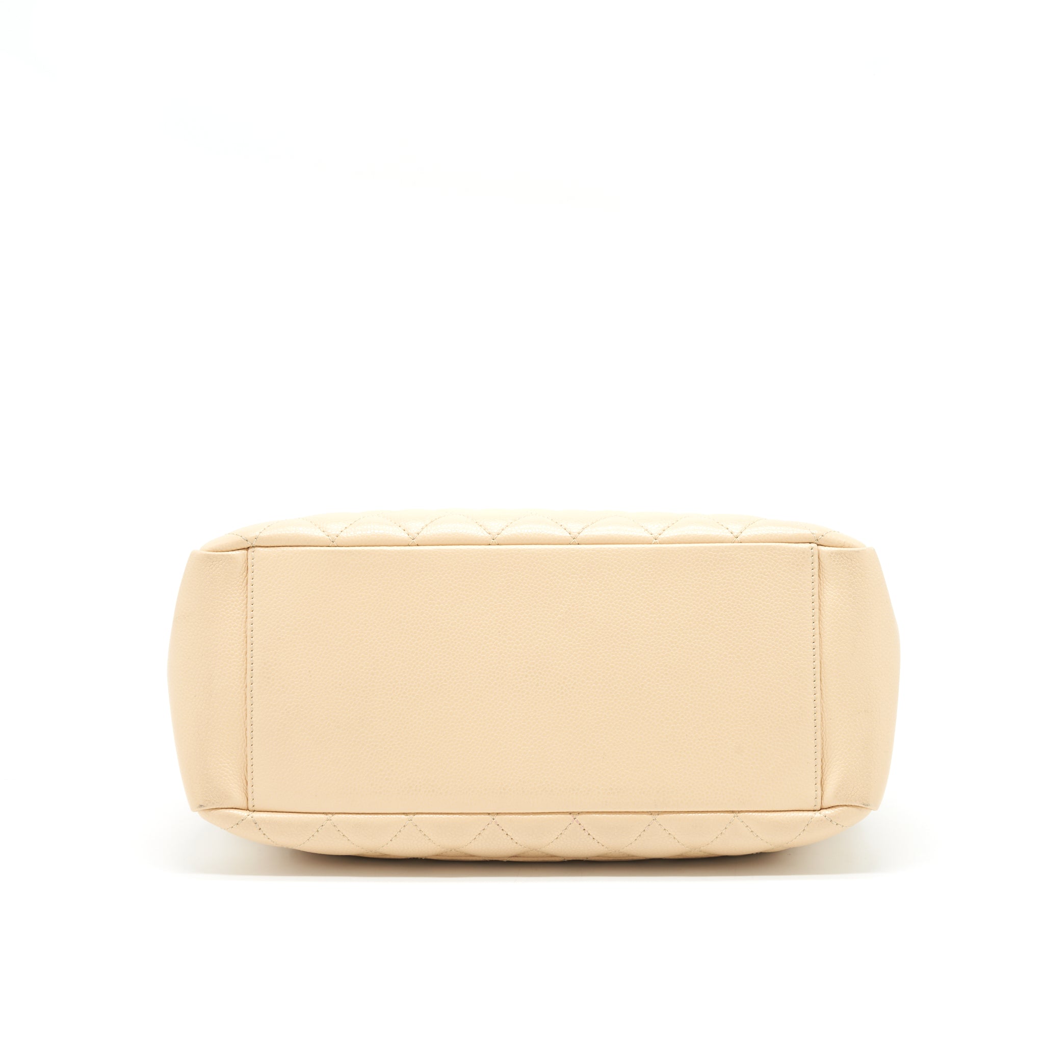 CHANEL GRAND SHOPPING TOTE BAG CAVIAR BEIGE SHW