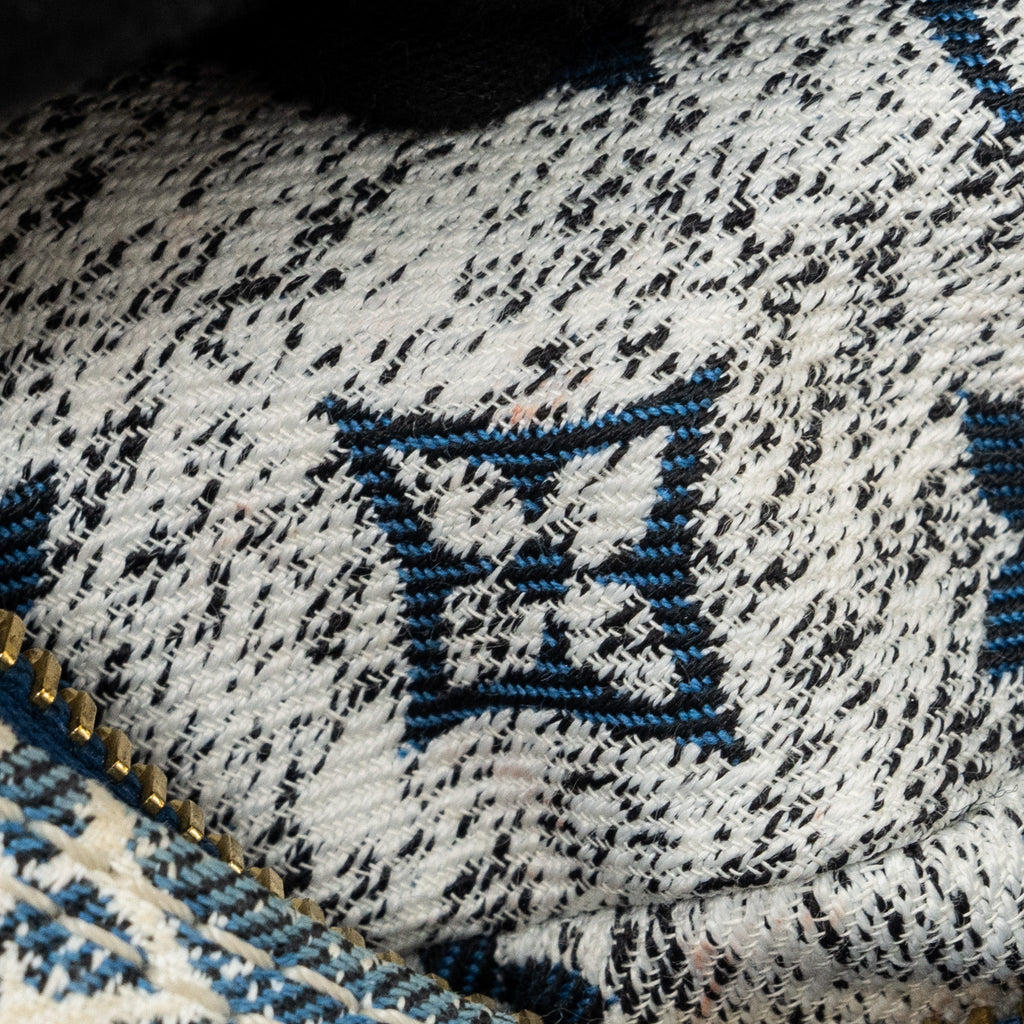LOUIS VUITTON HALF-MOON LOOP BAGUETTE BAG DENIM BLUE GHW (NEW VERSION)
