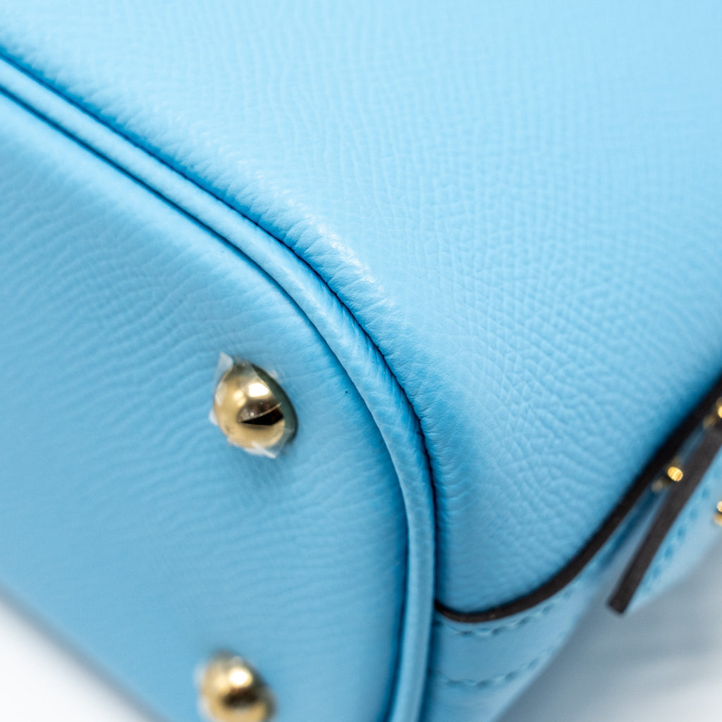 HERMES BOLIDE 1923 25 EPSOM 7N BLUE CELESTE GHW