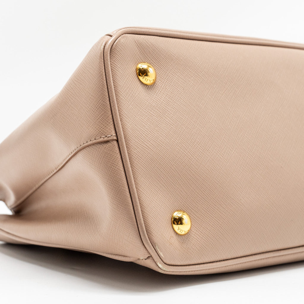PRADA SAFFIANO TOTE BAG CALFSKIN POWDER PINK GHW
