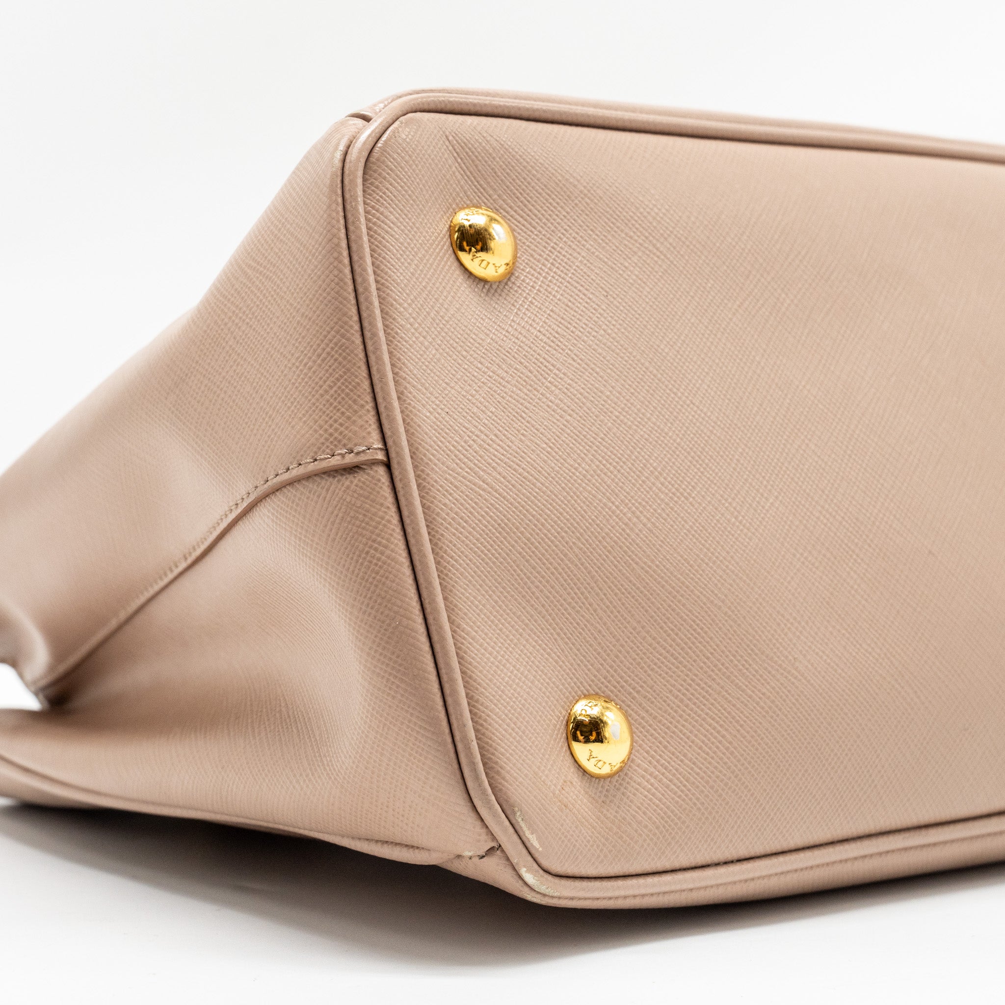 PRADA SAFFIANO TOTE BAG CALFSKIN POWDER PINK GHW