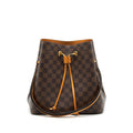 LOUIS VUITTON NEO NOE IN DAMIER EBENE/YELLOW