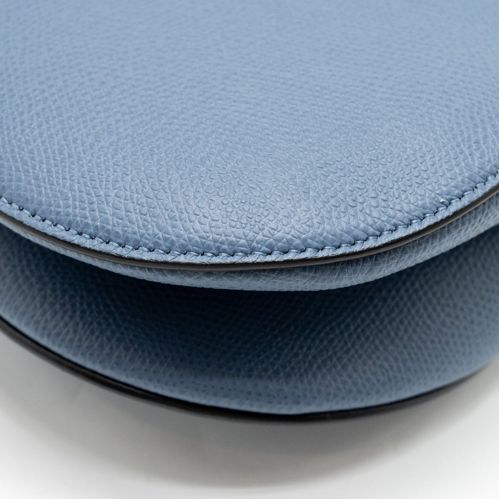 DIOR MEDIUM SADDLE BAG CALFSKIN BLUE GHW